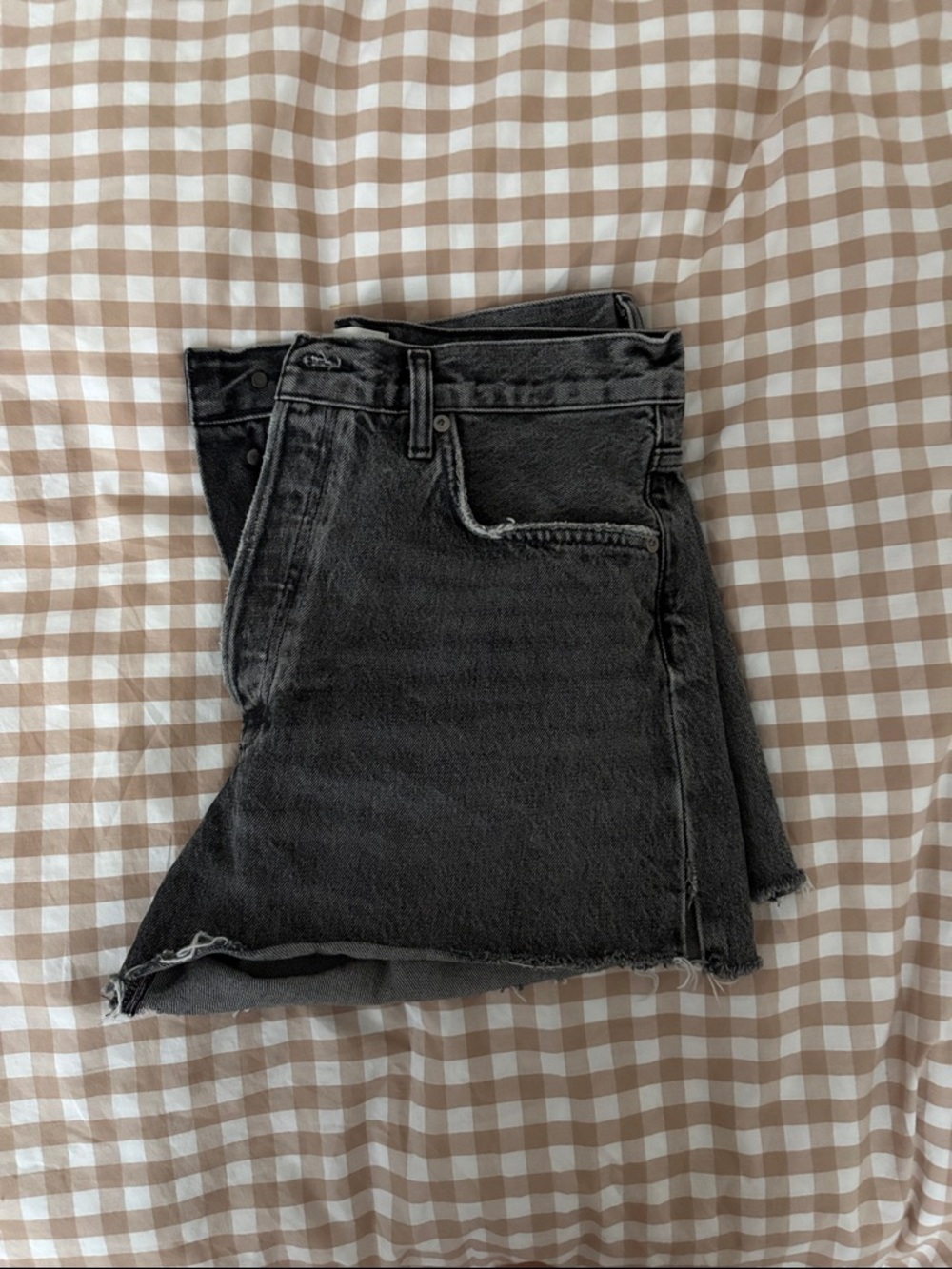 High-Rise Black agolde shorts